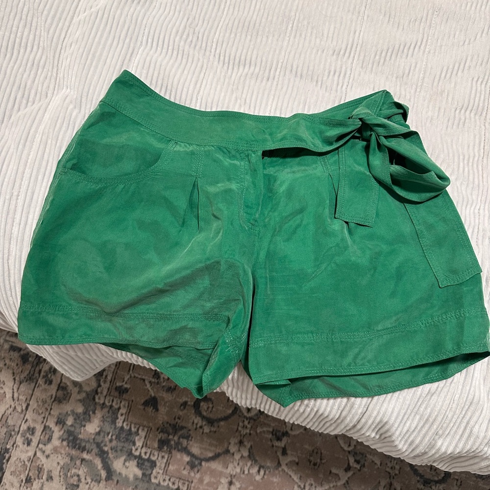 Diane Von Furstenberg Green Shorts